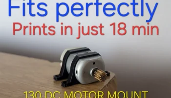 Крепление двигателя постоянного тока Precision 130 (20 x ...