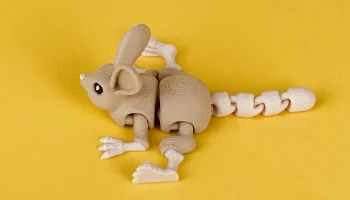 Тушканчик - брелок с шарнирной фигуркой животного | Печат... 4