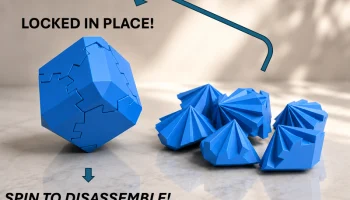 3D-пазл Spinning Cube - всего 23 г, печать 1:10 ч.......... 1