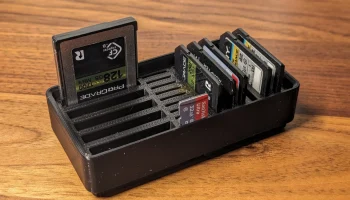 Держатель Gridfinity SDCard, Micro SDCard и CFExpress типа B