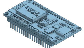 3d модель dev-модуля ESP32