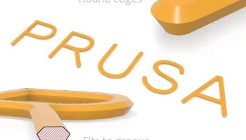 Вставки букв Prusa v2