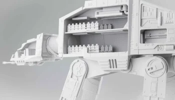 Детальный AT-AT из "Звездных войн" в масштабе 1:75. 7