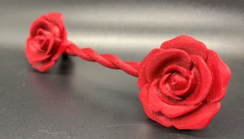 Розовая ручка шкафа 1