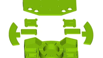 Кнопочный блок Sim Racing Wheel с магнитными подрулевыми ... 4