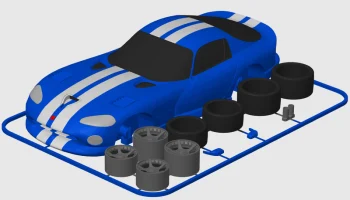 Карточка комплекта Dodge Viper GTS Coup&eacute; (SR II) (масштаб 1:24) 6