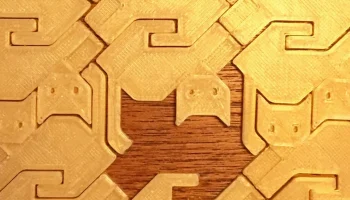 Мозаичный орнамент в виде кошки от Suekatcook... 1