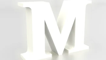 Декоративные буквы A-Z (Serif), светодиодная подсветка......