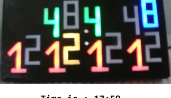 Простые двоичные часы 7