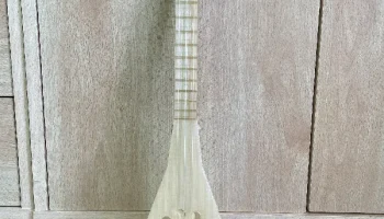 Игровой трехструнный инструмент, похожий на гавайскую гит...