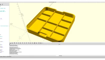 Параметрический штабелируемый сборочный лоток (OpenSCAD /.. 4