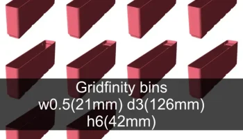 Коллекция чашек Gridfinity высота 6 (46 мм)... 5