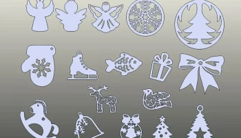 Рождественские украшения 2 4