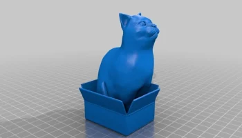 Шродинки: Британская короткошерстная кошка, сидящая в коробке (версия с одинарной экструзией) 7