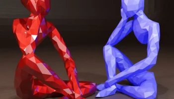 Низкополигональная невидимые размеры - скульптура...... Низкополигональная невидимые размеры - скульптура......