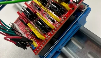 Arduino Uno/CNC Shield Крепление на DIN-рейку............