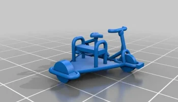 Рельсовый велосипед H0 в масштабе 1:87 7
