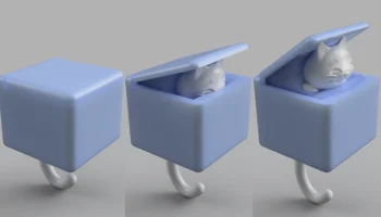 Крючок для ключей в форме кошки