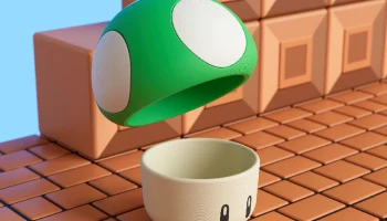 Марио Супер Грибная Чаша (из Toadstool Caf&eacute; в Super Ninte... 3