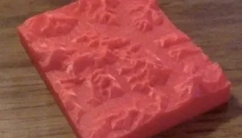 Низкополигональная топо-карта Гималайского хребта... 1