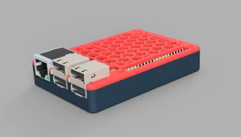 Корпус Raspberry Pi 2/3 Hexagon Slim с настенным креплением