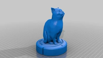 Кот на роботе-пылесосе 1