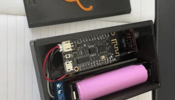 Корпус ESP32 WEMOS LITE с держателем 18650
