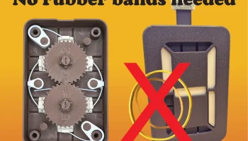 7-сегментный механический счетчик, версия 3.0 NO-RUBBER-BAND-MOD 1