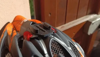 Крепление GoPro на велосипедный шлем...