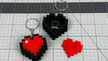 Брелок-кликер Minecraft Heart Key 2