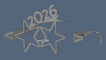 Новогодние бокалы "2026 - Звезда" 4