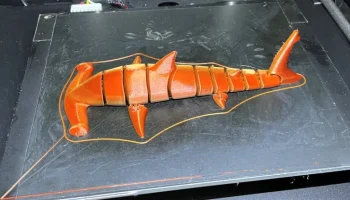 Flexi Hammerhead Shark (печать на месте) 3