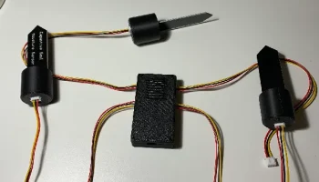 Корпус для платы 30x70 мм - 1 DHT22, 1 ISP32 S2 mini, 4 р.. 1