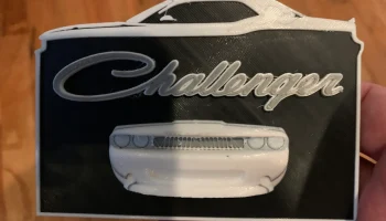 3D-знак Dodge Challenger 1