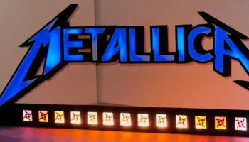 Светодиодный знак Metallica Sound Reactive