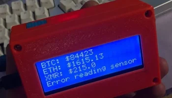 Информационная станция 2004A ESP32 DHT22........