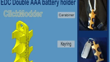EDC двойной держатель батареи AAA