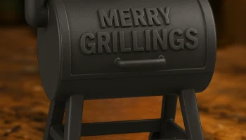 Merry Grillings - праздничное украшение для мини-барбекю...