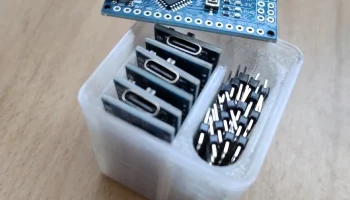 Gridfinity Bin для Arduino Nano и контактных полосок........