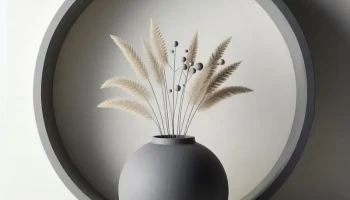 Дизайнерская ваза с кольцом