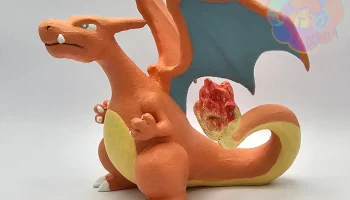 Ретро Чаризард - обложка Pok&eacute;mon Red Version......