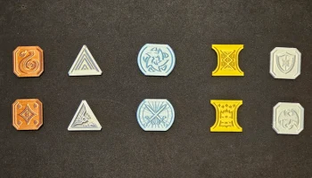 Монеты, вдохновленные D&D - набор валют для ролевых игр (золото, серебро, медь, платина, электрум) 3