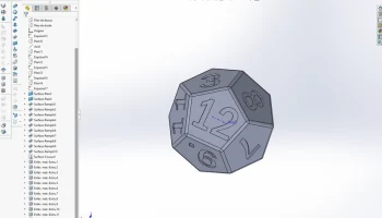 [EN] Balanced Die 12 / [FR] D&eacute; 12 &eacute;quilibr&eacute; 2