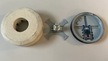 Бетонная ручка громкости с Arduino 3