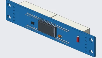3D-модель 8-значного 7-сегментного дисплея (STP)............