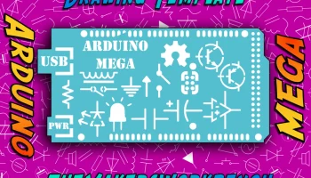 TMWB Шаблон чертежа Arduino Mega - STL и DXF