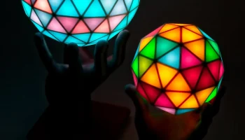 Геодезические(k) светодиодные сферы RGB 5