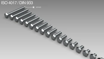 Сборка винтов M10 M10x10-M10x90 ISO 4017 / DIN 933........