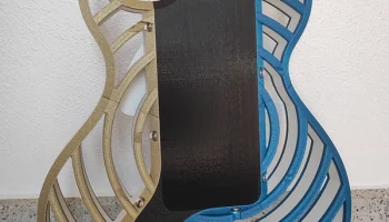 Modulcaster - Les Paul - модульная гитара, напечатанная на 3D-принтере, со сменными стилями. 5
