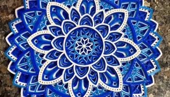 Цветочное многоцветное настенное искусство мандалы...... 4